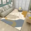 Tapete para sala de estar atacado, simples moderno uso doméstico, sofá, mesa de centro, tapete de chão, cabeceira, quarto, lavável à máquina, interno