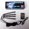 Luz de Atmosfera Musical para Pés de Carro Cghao 36 LEDs SMD Controlada por Voz Oito Cores Controle por App Um para Quatro 5050