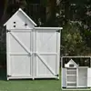 Telhado da Sala de Ferramentas do Pátio Externo Sala de Ferramentas do Telhado Armazenamento Externo de Madeira Maciça Armário de Armazenamento Caixa de Molde para Botas de Chuva Chuva