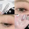 Lameila Sombra de Ojos Líquida Lágrima con Lentejuelas Brillantes Gusano de Seda Iluminadora Monocromática Resaltador