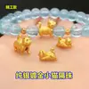 Cuentas Espaciadoras de Gatito Chapadas en Oro de Plata de Ley S925 Cuentas de Cubo Juguete de Cristal Cuerda de Mano Trenzada Collar Accesorios Hechos a Mano para DIY