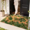 Tapete Imitação de Palmeira de Coco Capacho para Porta de Entrada Tapete de Porta Externo Sem Lavagem Resistente ao Desgaste Antiderrapante Tapete de Entrada para Limpar Sujeira Tapete de Pé Doméstico