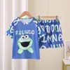Ropa de Casa para Niños y Bebés Niñas y Niños Pijamas de Manga Corta Verano Delgados Niños Grandes Dibujos Animados Traje de Niña Pequeña