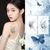 Lindo adesivo de tatuagem de borboleta à prova d'água e suor, para homens e mulheres, de longa duração, semipermanente, com flor, Advanced Sense Juice Arm