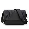 Bolsa Transversal Impermeável com Aba, Bolsa de Ombro Simples Masculina, Bolsa Esportiva de Grande Capacidade com Tampa, Bolsa Transversal Casual Masculina para Estudante