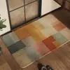 Alfombrilla de suelo de tierra de diatomeas a cuadros de retazos estilo retro chino para baño y inodoro, absorbente, de secado rápido, fácil de mantener, se puede enviar en nombre de otros