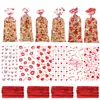 Bolsa Plana Transparente con Forma de Corazón Especial San Valentín Transfronteriza Bolsa de Empaque para Regalo Dulces Galletas Alimentos