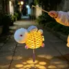 Linternas tejidas de bambú para el Festival de Medio Otoño, nuevos modelos de exhibición para exteriores 2026, linternas de conejo brillantes de mano para niños