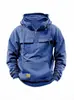 Comercio Exterior Transfronterizo Aliexpress Sudadera con Capucha Juvenil de Otoño e Invierno para Hombre Ropa de Trabajo Sólida Casual Sudadera con Capucha