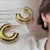 Pendientes de aro circulares de metal francés, nuevos y modernos, con diseño de nicho, únicos y elegantes, para mujer, con cara pequeña.