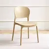 Silla de Plástico para el Hogar Nórdico, Silla Simple Engrosada con Reposabrazos y Respaldo, Silla con Respaldo para Exteriores para Negociación, Ocio y Uso en el Comedor