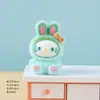 Enfeites de Coelho em Resina com Gradiente Aveludado, Gadgets Criativos Fofos e Adoráveis, Itens Decorativos, Acessórios DIY Feitos à Mão