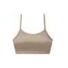 Seda de Gelo Sem Costura Costas Bonitas Respirável Roupa Íntima Feminina Sem Aro Top Esportivo Base Fixa Almofada de Peito