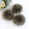 Bolas de Piel Sintética de Zorro, Bolas de Felpa de Colores, Accesorios para Ropa y Zapatos, Colgantes para Sombreros, Bolas de Piel Grandes, Manualidades Transfronterizas