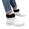 Zapatos de Lluvia de Moda para Exteriores Combinan con Todo para Hombres y Mujeres Pareja Impermeables Antideslizantes Resistentes al Desgaste Zapatos de Agua para Comprar Comida Pesca Camping Zapatos de Goma