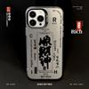 Adecuado para Funda de Teléfono iPhone 17 con Texto de Fortuna Estilo Chino, Funda de Teléfono Año del Zodiaco para iPhone 16, Láser para iPhone 13, Mate Anticaídas para iPhone 11