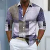 Camisa a cuadros para hombre de Amazon europea y americana transfronteriza, camisa de manga larga elástica en cuatro direcciones para hombre
