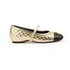 Sapatos Mary Jane populares estilo francês para aumentar a altura para mulheres, nova coleção outono 2026, sapatos de trabalho acolchoados em blocos de cor inspirados em Chanel para mulheres
