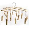 T bambu 16 clip rack de secagem calças multifuncionais rack calças rack toalheiro meias clip