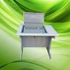 Mesa abatible de acero y madera de Guangdong Escritorio individual doble abatible oculto Escuela Laboratorio Capacitación Escritorio para computadora