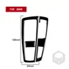 Adecuado para BMW X3 F25 F26 11-17 juego completo de interruptor de logo de volante interior de fibra de carbono negro piano