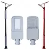 Luz solar para calle, luz de patio, luz de paisaje impermeable para exteriores, luz de calle antigua LED de doble cabezal de 3 m para jardín residencial, villa