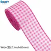 Fita com Padrão Floral Rosa com Borda de Arame, Laço para Guirlanda de Artesanato DIY, Embalagem de Caixa de Presente, Fita de Linho Imitação