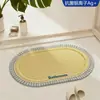 Alfombra de Piso Antibacteriana Tejida de Lino Sintético para Baño del Hogar, Alfombra Antideslizante para Entrada de Baño, Felpudo de Entrada