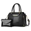 Bolso para Suegra Set de Dos Piezas al Por Mayor 2025 Nuevo Patrón Cocodrilo Moda Europea y Americana Bolso de Hombro para Mujer Dropshipping