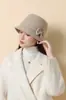 Novo Chapéu de Pescador Pequeno com Pérolas Estilo Francês para Outono para Mulheres, Chapéu Balde Versátil Elegante e na Moda Nicho Celebridade da Internet