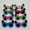 2026 Gafas de Sol de Dibujos Animados para Niños Modernas con Bloques de Color Mickey Mouse Marco Grande Niños y Niñas Anti-UV Polarizadas Silicona Suave Modelo Nuevo