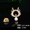 Série de Novos Produtos Agulha de Broche Estilo Coreano Moda Elegante Versátil Zircônia Pequena Flor de Gola Borboleta Formato Broche Acessórios