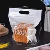 Bolsa de Embalaje para Pan Tostado 450g Cierre Cremallera Auto-Sellante Transparente Sello Alimentario Bolsa para Pan Copo de Nieve Repostería Bolsa de Embalaje Individual Pequeña