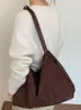 Fuyouzi 2026 otoño temprano nueva moda vintage bolso de un solo hombro para debajo del brazo, gran capacidad, bolso tote de alta gama para la escuela y el trabajo
