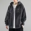 Sudadera 2026 para Hombre con Capucha Temporada de Primavera y Otoño Estilo ins Hong Kong Holgada de Marca de Moda Estampado de Letras Chaqueta Versátil Estilo Año Nuevo de Moda