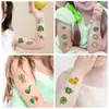 Stickers de tatuajes de purpurina irlandeses St. Pegatinas de maquillaje para fiesta navideña de Patrick trébol de cuatro hojas expresión cara impermeable