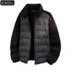 Chaqueta de Plumas de Ganso para Pareja de Hombres y Mujeres, Ligera, Cuello Alto, Cardigan Moderno, Elegante y Adecuada para Uso en Exteriores