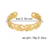 Pulsera de Acero Inoxidable Chapado en Oro de 18 Quilates, Estilo Nuevo Exagerado Transfronterizo Europeo y Americano para Mujer, Joyería Irregular de Alta Gama que No se Desvanece para Mujer