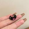 Anillo de gato negro monstruo divertido y lindo para niños, pulsera Millennium de 2 años de apertura, nicho para dedo índice femenino