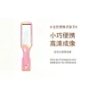 Espejo mini portátil de colores electrochapados con diseño de agujero para colgar, compacto y fácil de guardar, espejo de bolsillo para maquillaje con imagen de alta definición