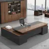 Mesa de Escritório Boss Combinação Mesa e Cadeira Simples Moderna Mesa de Presidente Mobiliário de Escritório Supervisor Mesa Individual Mesa Executiva
