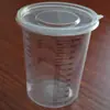 Taza Medidora de Plástico Transparente Taza Mezcladora Desechable con Escala Impresa Taza de Material PP Taza Mezcladora de Proporción Taza para Mezclar Pintura Taza para Cebo de Pesca