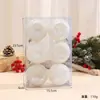Bolas Navidad Electrochapadas Productos Nuevos Decoraciones DIY Árbol Navidad Adornos Colgantes Blanco Puro Escena Atmósfera Exhibición Ventana Arreglo