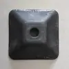 Tazón de Pie Trapezoidal Engrosado de 120 para Estanterías de Verduras de Almacén Frío, Pie de Tazón con Hebilla de Herradura, Base de Tazón Cuadrada de Hierro, Piezas Apilables, Hierro Forjado