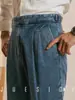 Pantalones Rectos de Cintura Alta Estilo Retro Nápoles Otoño e Invierno Estilo Japonés Casual Denim Lavado Resistente