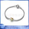 Pangadora s925 Pulsera de Cobre Blanco Chapada en Plata Pulsera Clásica de Estrella Alta Moda Pulsera de Lujo Ligero Cadena Hueso de Serpiente