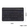Teclado Bluetooth Luminoso Universal de 10 pulgadas y 7 pulgadas para Teléfono Móvil y Tablet, con Retroiluminación de Colores, Ruso, Adecuado para iPad, Colorido