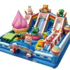 Castelo Inflável Sonho de Criança Trampolim Interno Tobogã Cama Elástica Estrutura de Brincar Trampolim Inflável para Parque ao Ar Livre