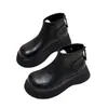Botas de plataforma de suela gruesa para otoño e invierno, nuevas botas Martin vintage para mujer, botines versátiles, botas con cremallera trasera y punta ancha 2026