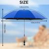 Guarda-sol para cadeira de praia com grampo universal, cobertura de cor sólida giratória de 360 graus, guarda-sol de praia ajustável extra grande de 120 cm (47 polegadas) com grampo de boca larga, guarda-sol para acampamento com proteção solar, guarda-sol com clipe para cadeira de pátio, disponível em 4 cores